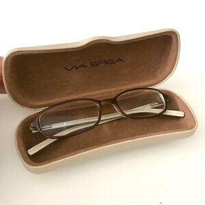 Via Spiga Glasses and Leather Via Spiga Hard Case